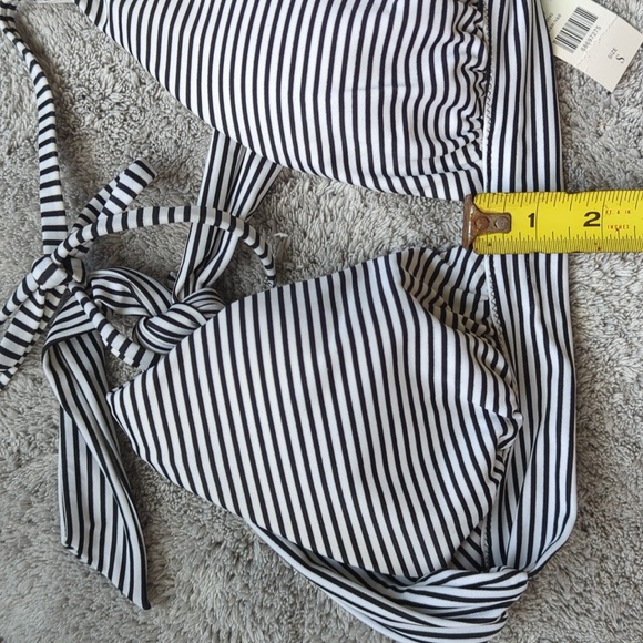 Victoria's Secret Black and White Striped Bikini Small - Picture 8 of 12